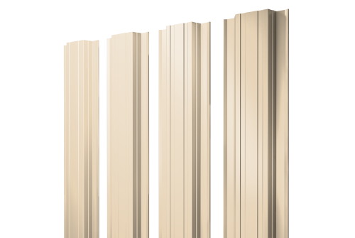 Штакетник Прямоугольный с прямым резом 0,45 PE RAL 1015 светлая слоновая кость