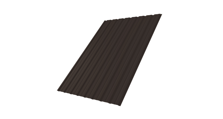 Профнастил С10В 0.45 Drap TX RR 32 темно-коричневый