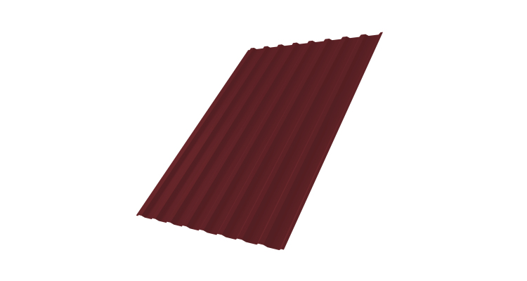 Профнастил С20В 0,45 PE-Double RAL 3005 красное вино