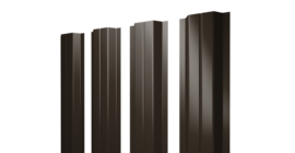 Штакетник П-образный A с прямым резом 0,5 Velur X RR 32 темно-коричневый