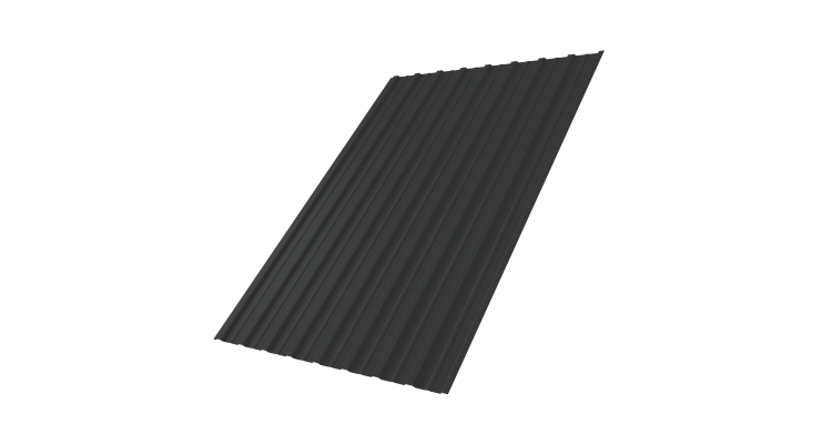 Профнастил С10A 0,45 PE RAL 7016 антрацитово-серый