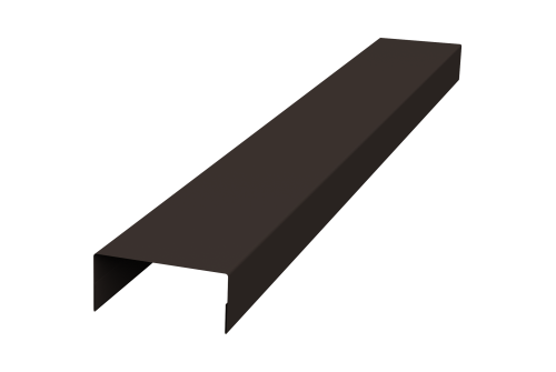 Крышка 45х20 жалюзи Texas 0,45 PE RR 32 темно-коричневый (2м)