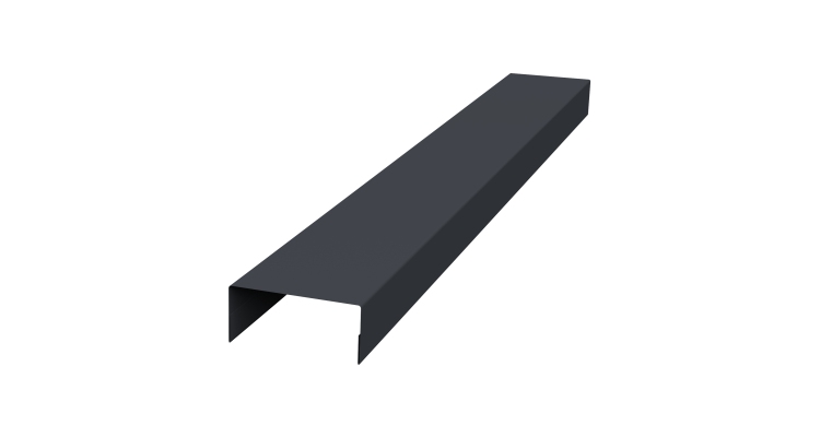 Крышка 45х20 жалюзи Texas 0,45 Drap RAL 7024 мокрый асфальт (2,5м)