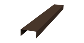 Крышка 45х20 жалюзи Texas 0,45 Drap TwinColor RAL 8017 шоколад (2,5м)