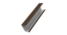 Крышка жалюзи Milan, Tokyo для калиток, ворот 0,5 Satin RAL 8017 шоколад (2,5м)