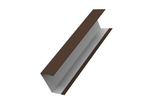 Крышка жалюзи Milan, Tokyo для калиток, ворот 0,45 Drap RAL 8017 шоколад (3м)