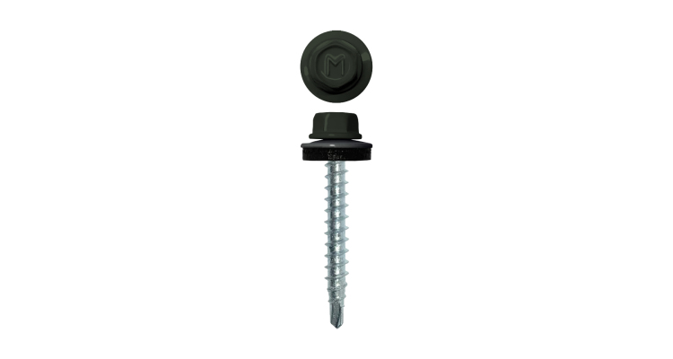 Саморез кровельный Daxmer 4,8х29 RAL 6020 (250) сверло №1