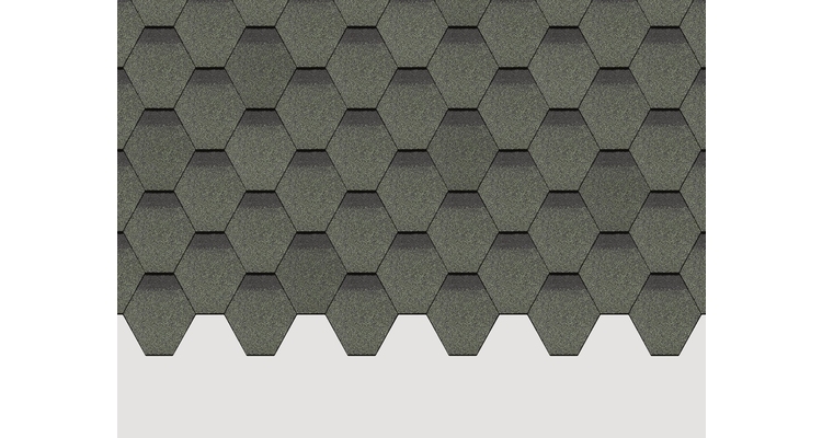 Гибкая черепица Standard, Сота, Зелёный